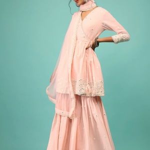 Kalki Pink Sharara Suit